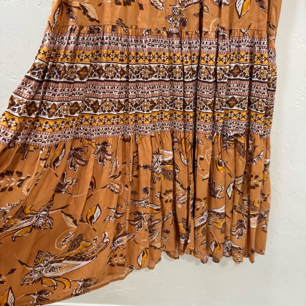 EUC Bohme Midi Dress Feathers Bohemian Women's Small - Picture 9 of 16